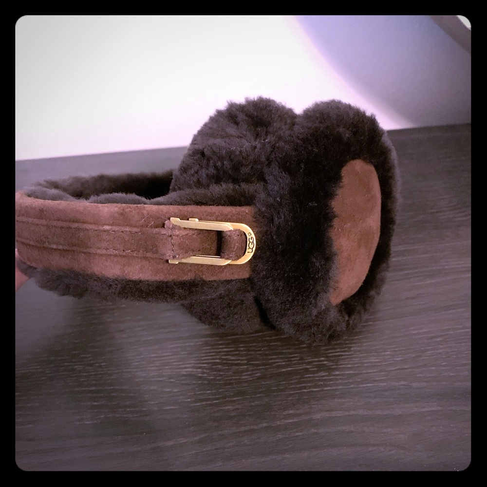 UGG chocolate brown earmuffs